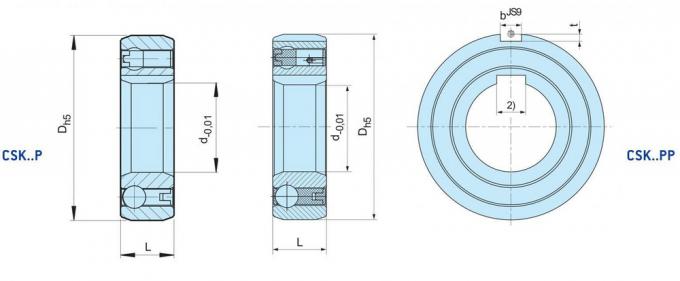 CSK 30 PP embrague de embrague de un solo sentido rodamiento CSK30PP rodamiento de eje de rueda para Mitsubishi Lancer 0